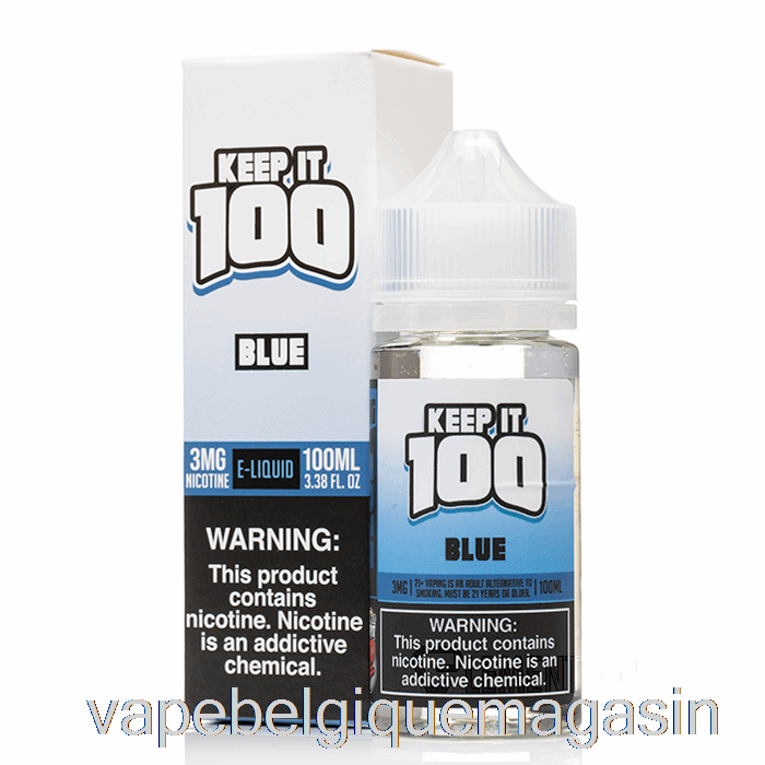 Vape Jetable Bleu - Keep It 100 E-liquide - 100ml 0mg